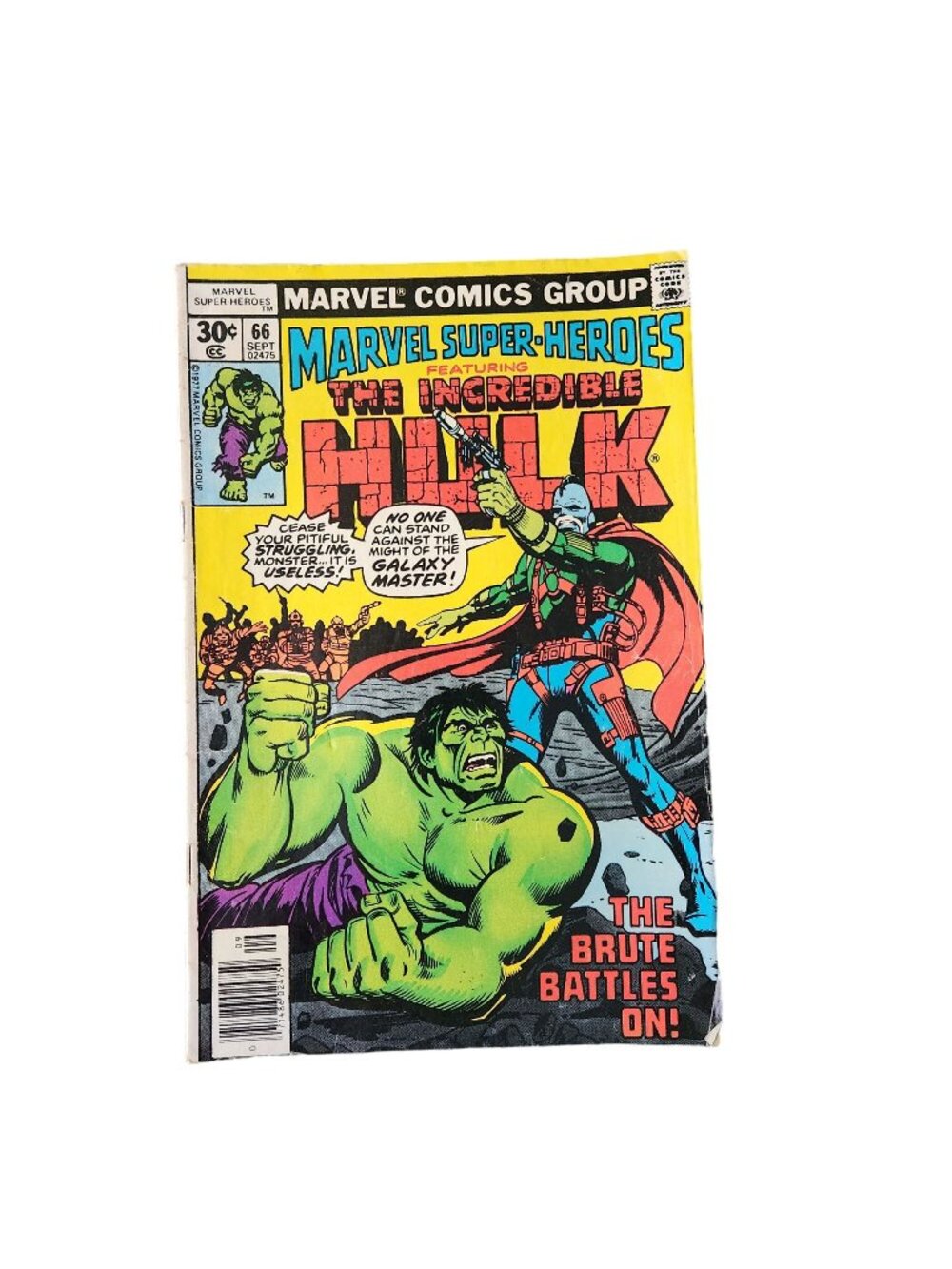 Marvel Super Heroes Featuring The Incredible Hulk #66 Comic Book Bagged Boarded